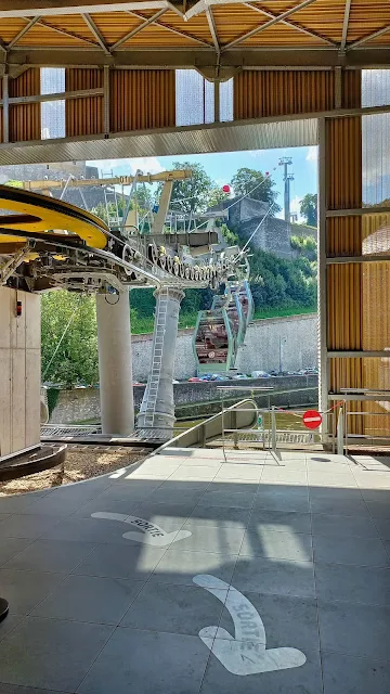 Cable car to the Citadel of Namur, Belgium