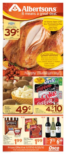 Alicia's Deals in AZ: The Thanksgiving Grocery Ads This Week!