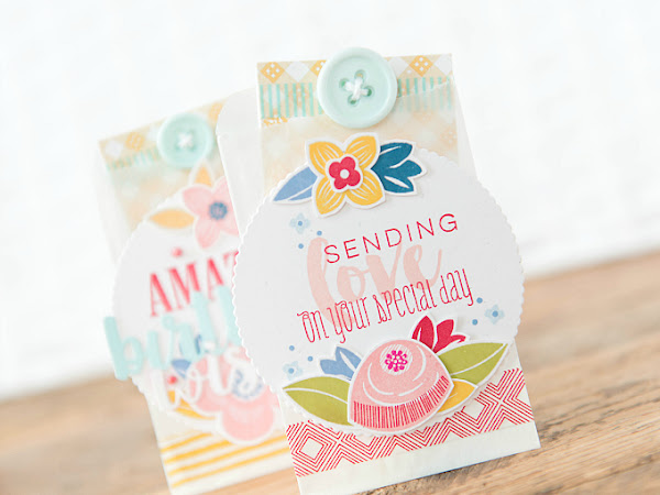 Fun Pockets and a Happy SALE - Creating Quick Cards and Adding Texture with Glassine Bags 