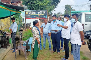 सीएमओ ने वार्डों का भ्रमण कर नागरिकों की समस्याएं सुनी