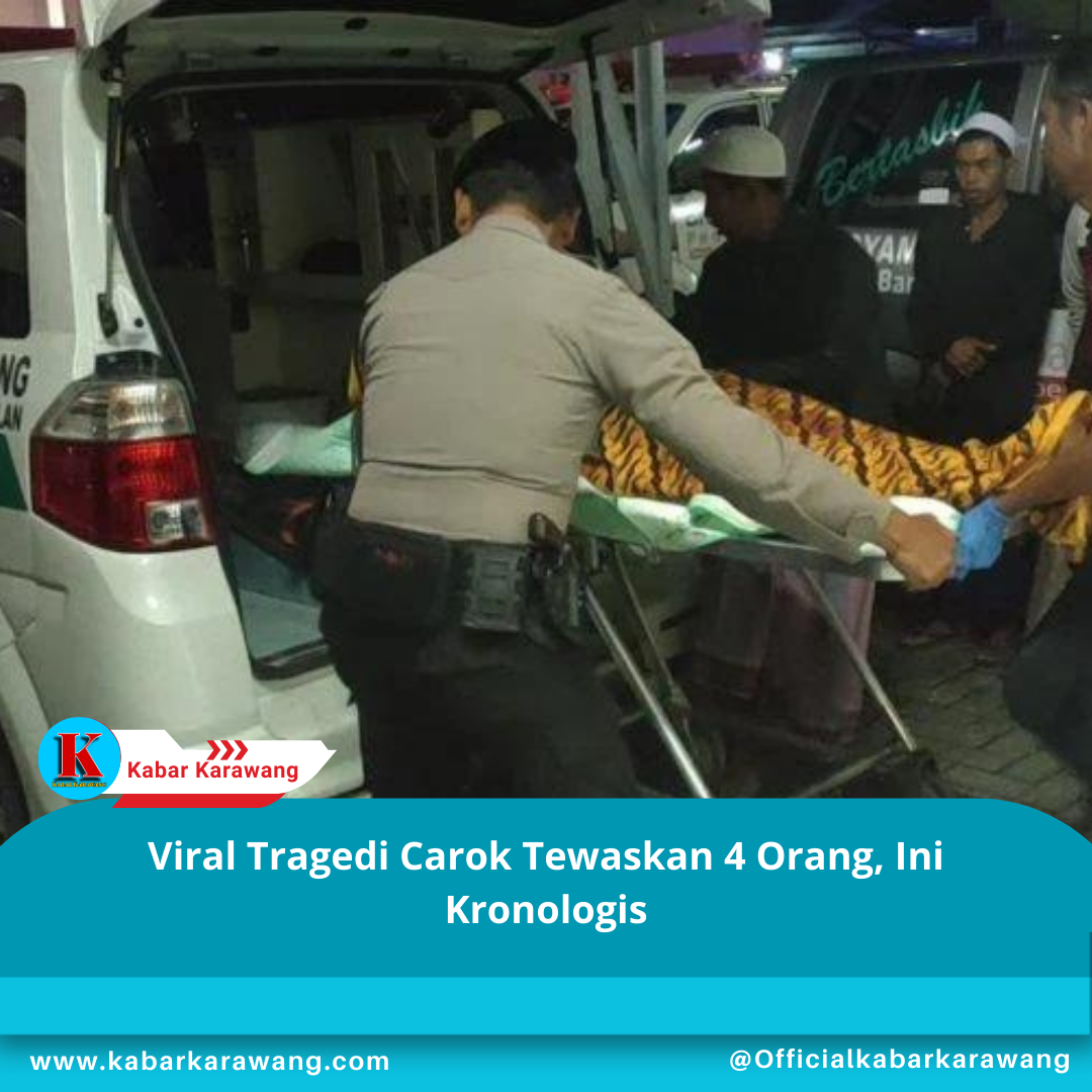 Viral Tragedi Carok Tewaskan 4 Orang, Ini Kronologis