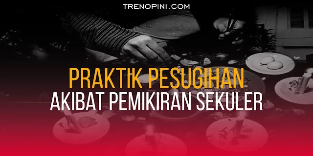 Dengan memilih jalan pesugihan, melakukan ritual di dekat pohon atau batu besar, makam, pantai, gunung dan tempat lainnya yang dianggap keramat. Bahkan, termasuk ritual di luar nalar manusia yaitu mengorbankan anggota keluarga. Sebab, orang yang bersangkutan yakin akan mendapatkan harta dengan jalan tersebut.