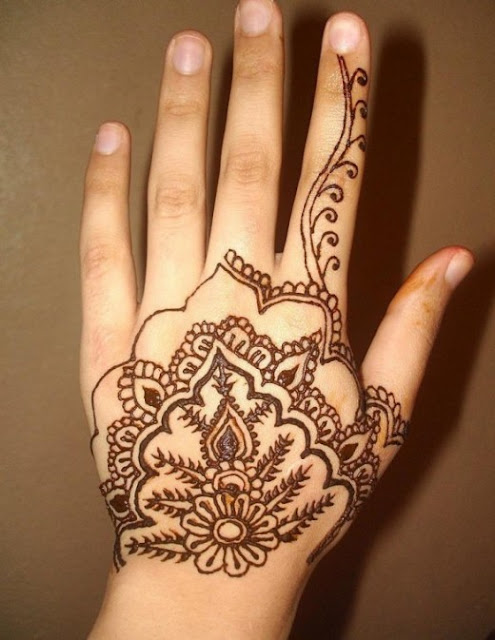 Arabic and Indian Beautiful Hand Mehndi Designs for Eid 2013-14