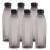 Cello Crystal PET Bottle Set, 1 Litre, Set of 6, Black BEST WATER BOTTLE Review