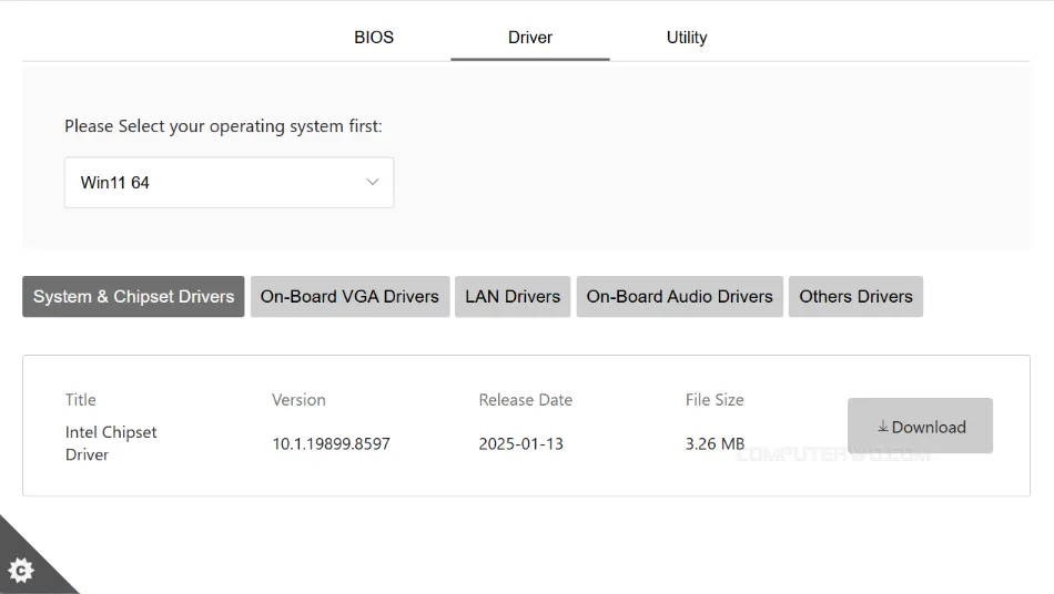 MSI Chipset Drivers