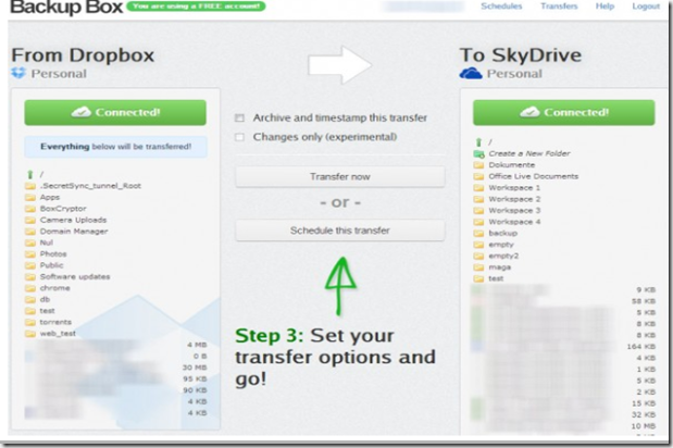 Backup Box  Move cloud hosted files directly between providers and servers