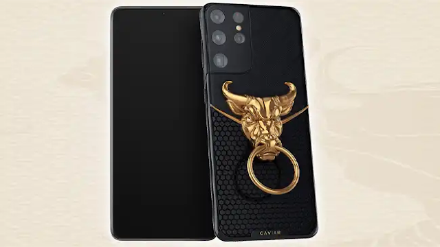 Caviar has improved the Galaxy S21 Ultra with a golden bull's head. The result was estimated at $ 17,650
