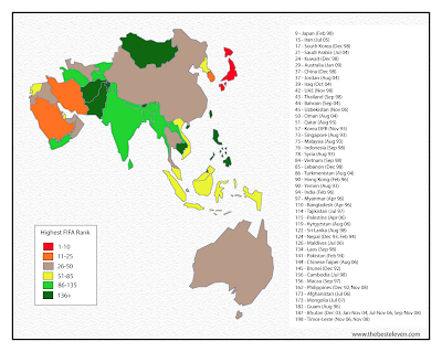 Map 47 Countries Of Asia