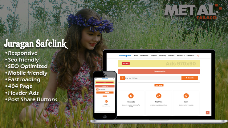 Juragan Safelink Responsive Template