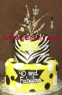 40th Bithday Cake Image for Woman