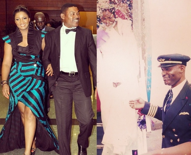 Thrills As Omotola Jalade Husband Head To Honeymoon 