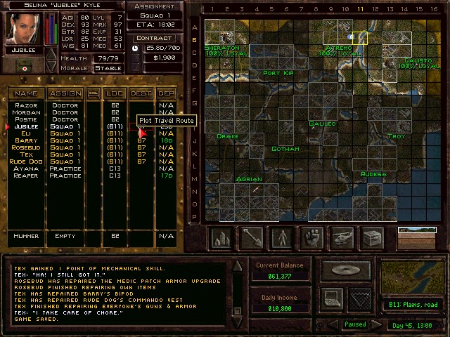 Jagged Alliance 2: Urban Chaos - Land Map Description