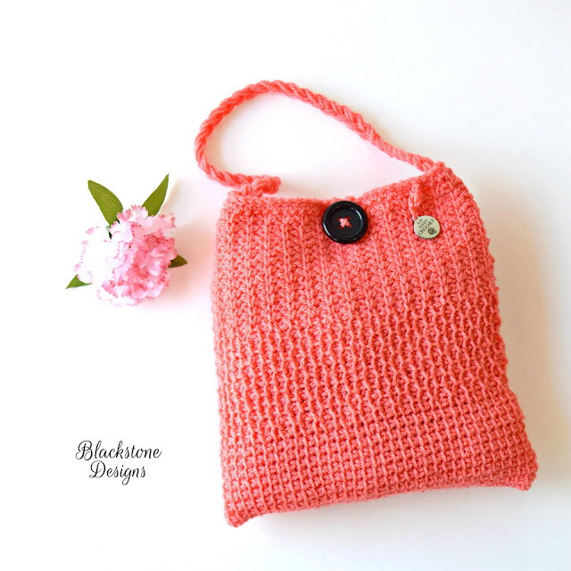 Free Tunisian Crochet Pattern Tunisian Sampler Bag from Blackstone Designs