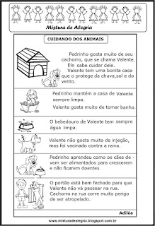 Cuidados com os animais