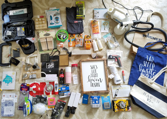 products given to Cristina Garay during Haven 2017