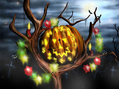 desktop wallpaper 3d animation. 3d Halloween Wallpaper