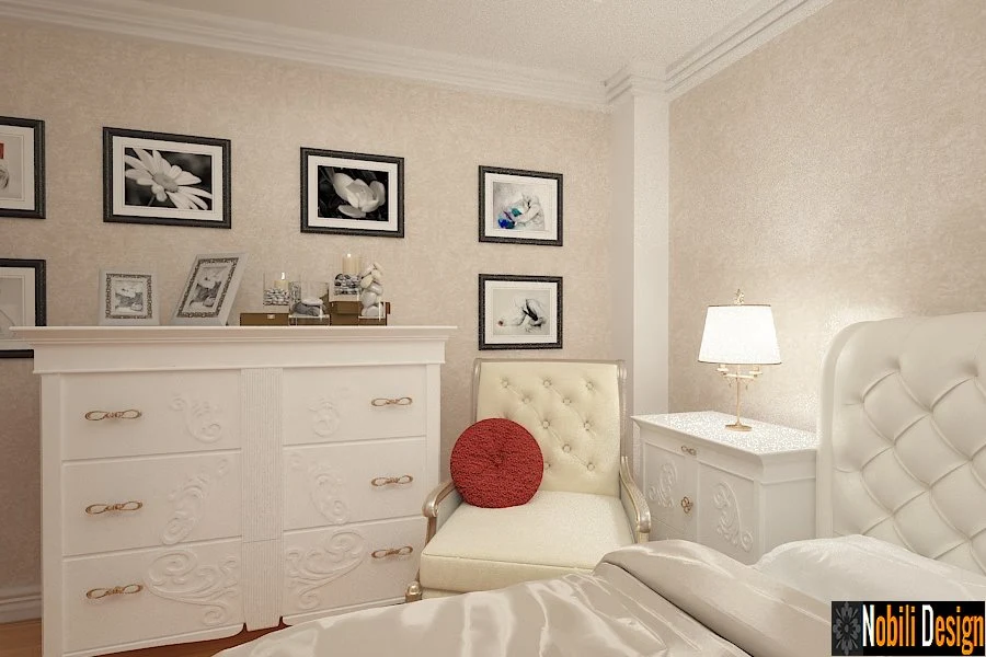 Design interior dormitor clasic de lux casa Bucuresti-Design Interior-Amenajari Interiore