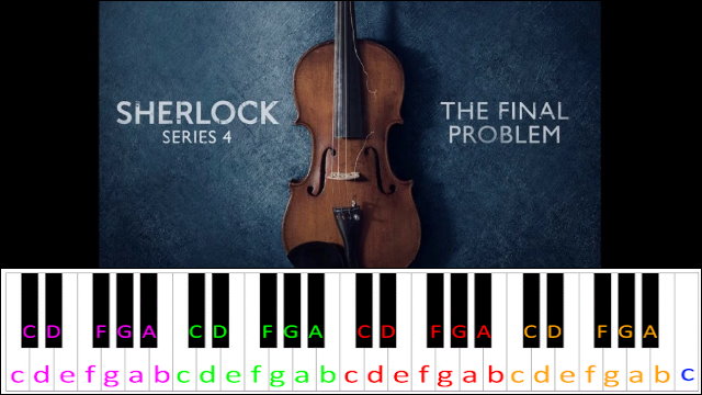 Who You Really Are (Sherlock BBC Season 4) Piano / Keyboard Easy Letter Notes for Beginners