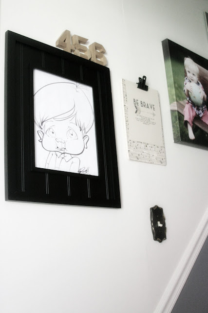 Stairway Gallery Wall with Family Photos // Craftivity Designs