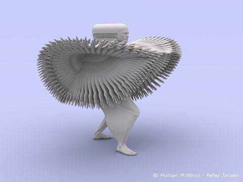 peter jansen esculturas cinéticas movimento corpo humano