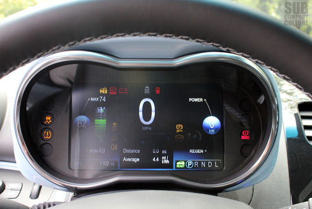 Chevrolet Spark EV gauge cluster