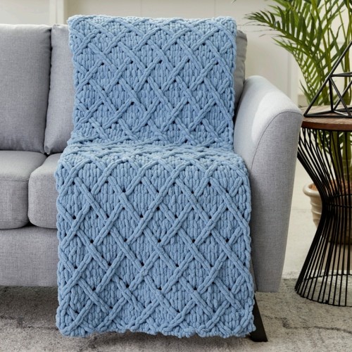 Diamond Lattice Blanket - Free Pattern 