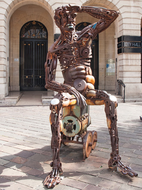 jiemve, le temps d'une pose, Mulhouse, sculpture, ouvrier, travailleur