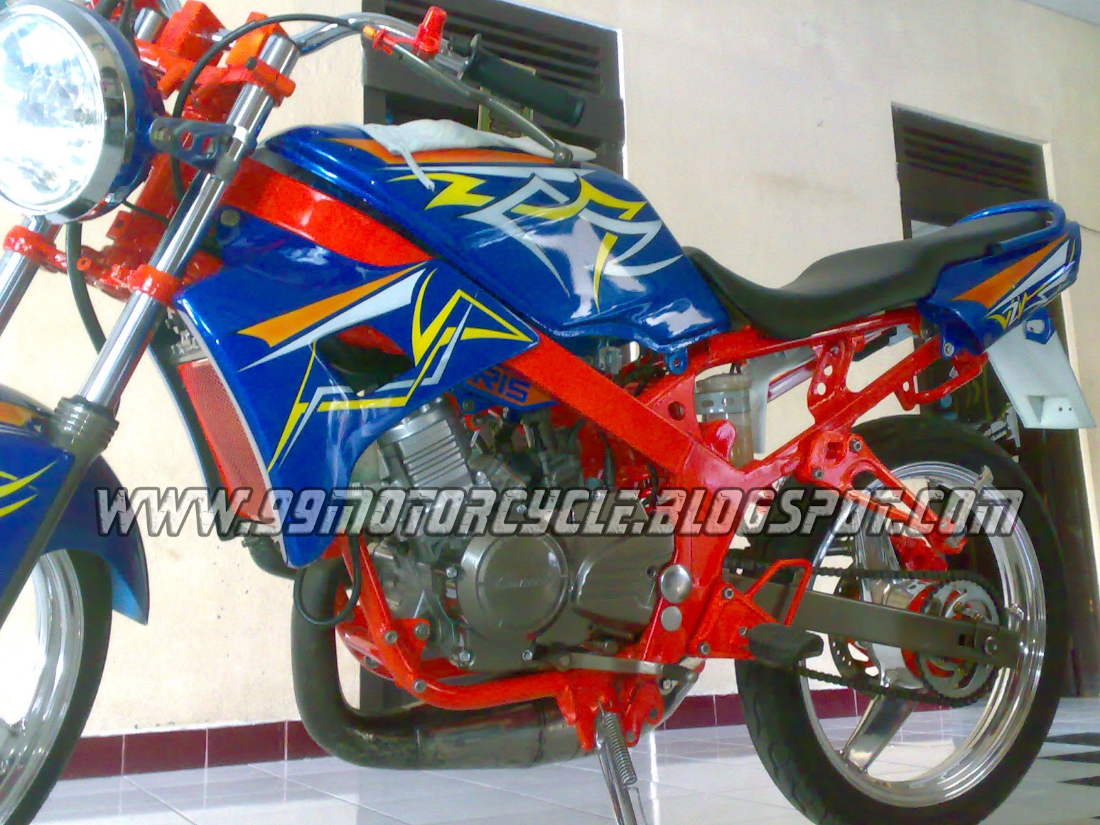 KAWASAKI BLUE COLOR MODIFICATION NEW SUKOHARJO Resep Modifikasi