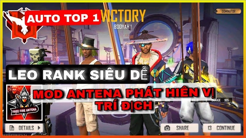 HƯỚNG DẪN CÀI ĐẶT MENU MOD DATA ANTENA FREE FIRE, FREE FIRE MAX OB30