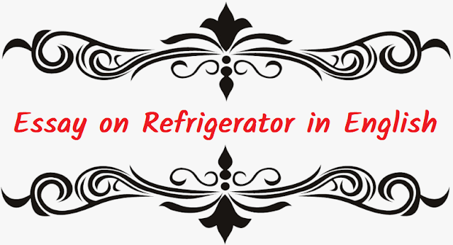 Essay on Refrigerator in English for Class 5, 6, 7, 8, 9 and 10