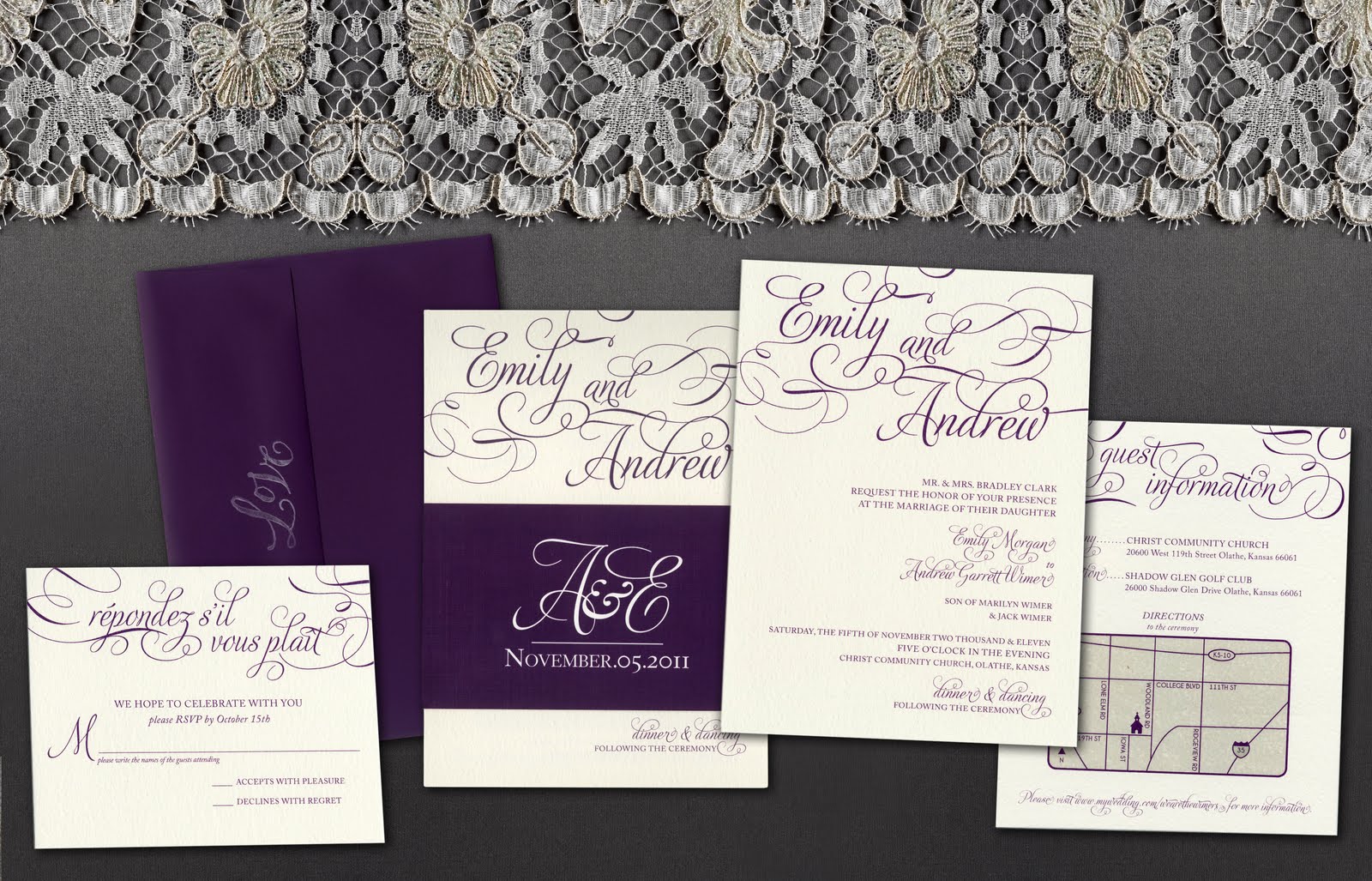 elegant wedding invitations