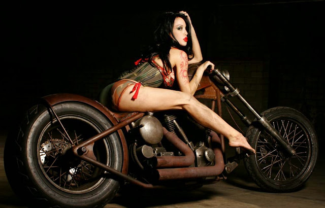 Bikes with hot Girls Wallpapers