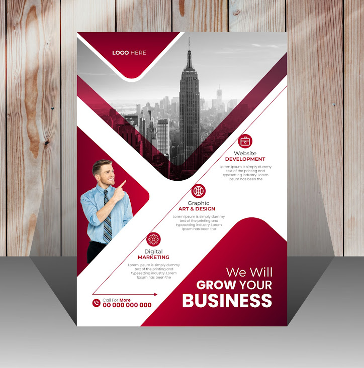 Professional business marketing flyer design