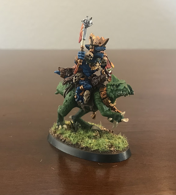 Seraphon Painted Scar Veteran on Cold One