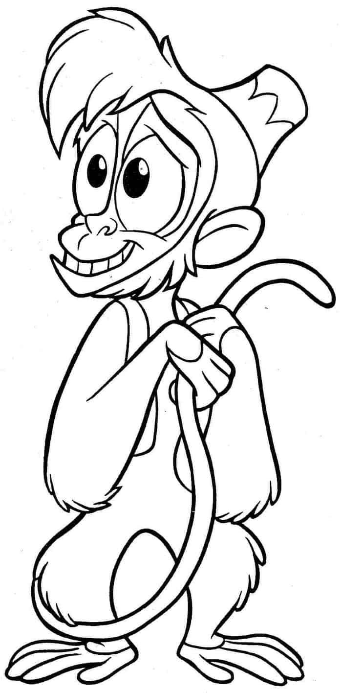 Download Abu Monkey Aladin Disney Coloring Page Or Print Abu