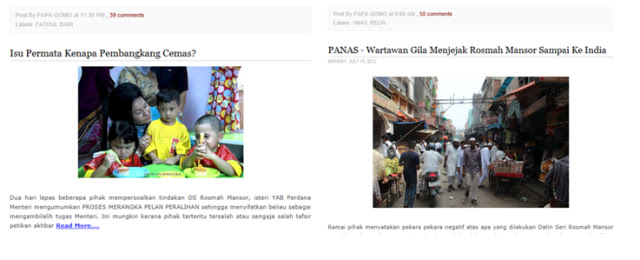 MALAYSIA IN CRISIS: MADU TIGA @ ROSMAH MANSOR