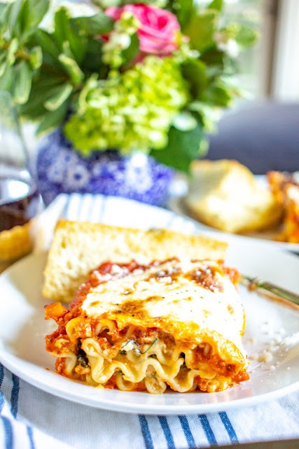 Veggie lasagna roll ups recipe