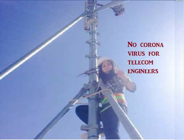 Telecom engineers unafraid of corona virus