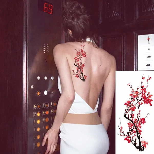 Temporary Flower Tattoo Body