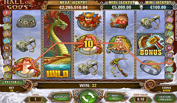 Main Gratis Slot Indonesia - Hall of Gods NetEnt