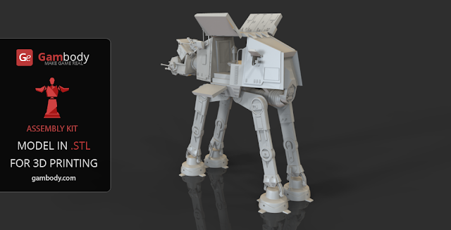 AT-AT walker for 3d printing