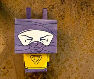 Ninja Bunny Paper Toy