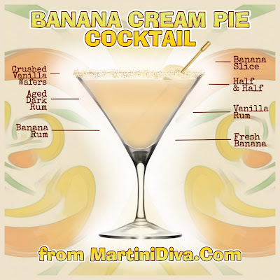 Banana Cream Pie Cocktail Recipe with ingredients & instructions