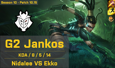G2 Jankos Nidalee JG vs Ekko - EUW 10.15
