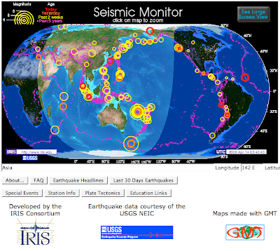 World Earthquake  on Liminal Thresholds  Global Earthquake Maps