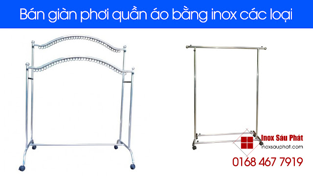 Cửa hàng bán giàn phơi quần áo bằng inox đẹp TPHCM