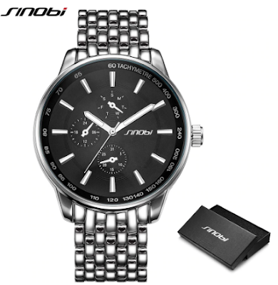 Top Brand Luxury Men Fashion Casual Stainless Steel Watch