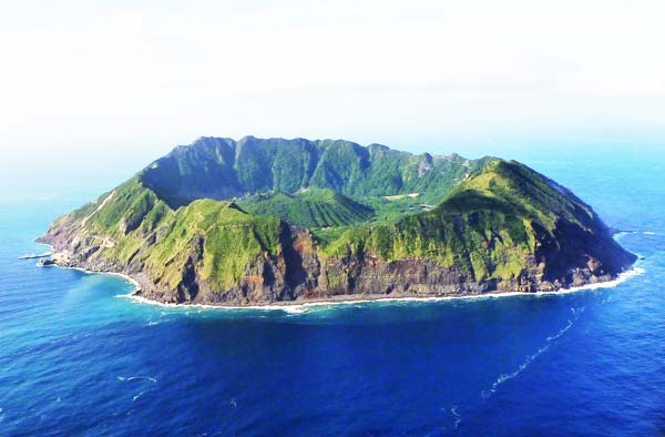 The Beauty of the Aogashima island in the Volcanic Caldera