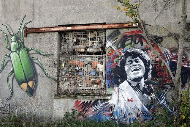 Graff sur un bâtiment des Amis du transformateur, à Saint-Nicolas de Redon. Octobre 2015