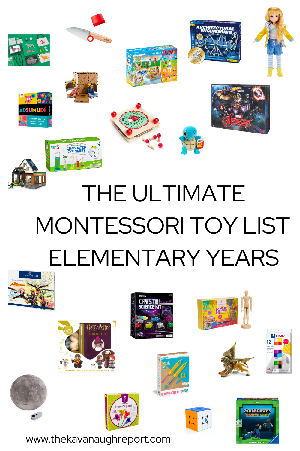 All the best toys for your elementary aged child sorted by interest in one place! You need this list from a Montessori mom of 5!